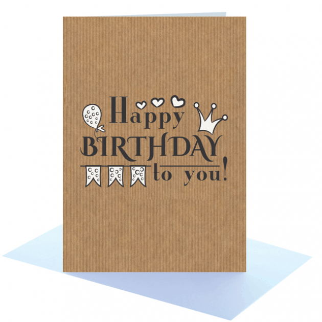 Hampers and Gifts to the UK - Send the Happy Birthday Jester Style Greeting Card